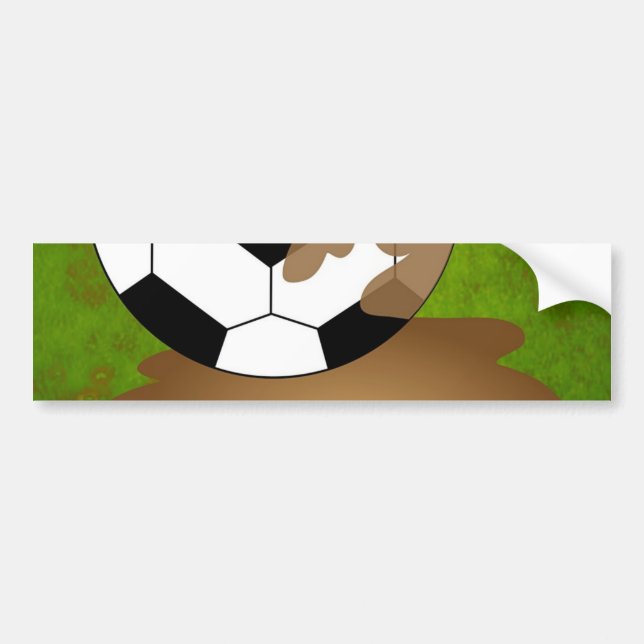 Pegatina Para Coche Fútbol fangoso (Frente)