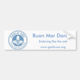 Pegatina Para Coche GaelicUSA Bumpersticker