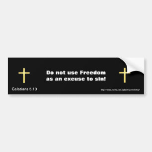 Pegatina Para Coche Galatianos 5:13