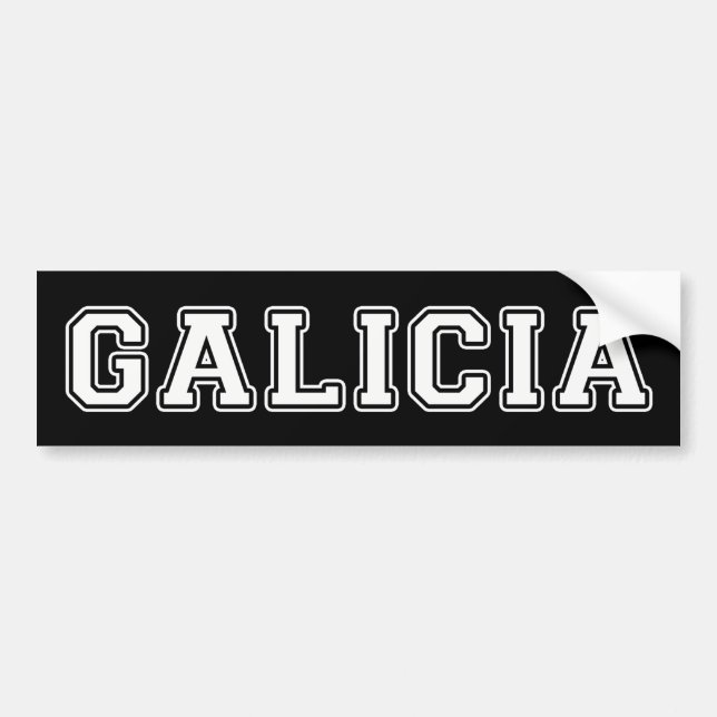 Pegatina Para Coche Galicia (Frente)