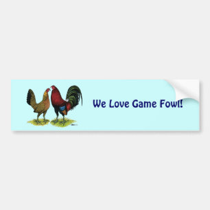 Pegatina Para Coche Gamefowl Pair