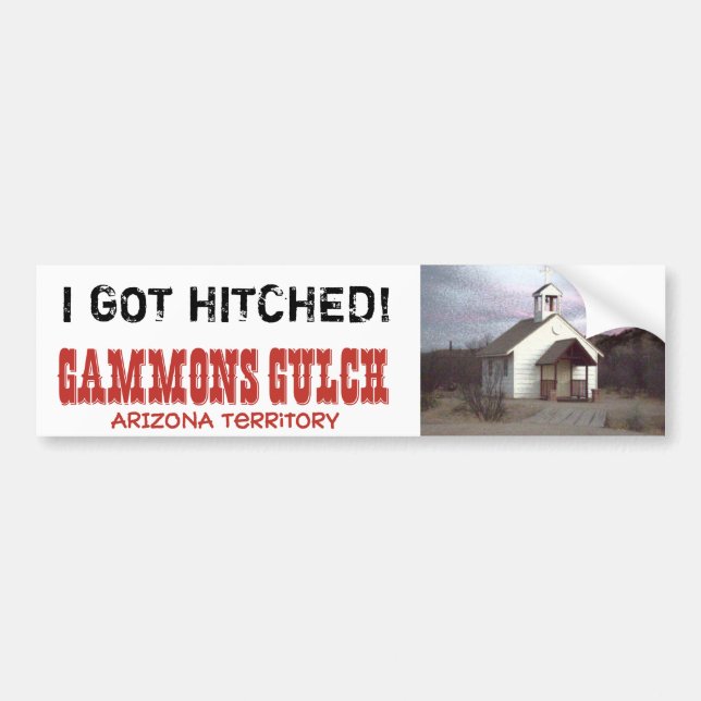 Pegatina Para Coche Gammons Gulch Movie Set Bumper Sticker (Frente)