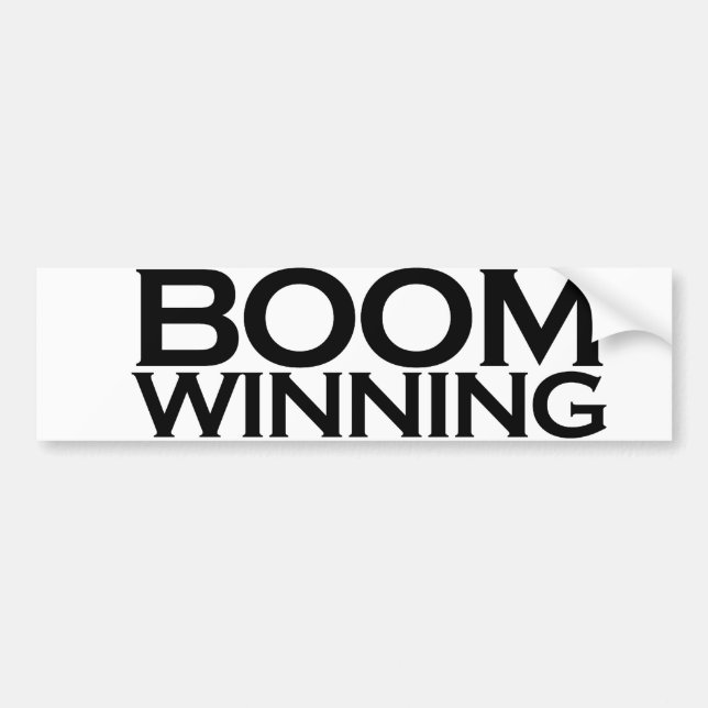 Pegatina Para Coche Ganador de Boom (Frente)