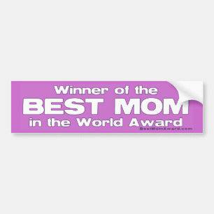 Pegatina Para Coche Ganador de la mejor mamá del premio del mundo