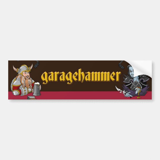 Pegatina Para Coche Garagehammer Bumper Sticker (Frente)