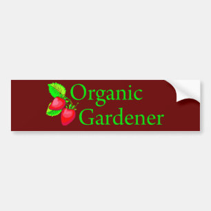 Pegatina Para Coche Gardener orgánico - Fresas