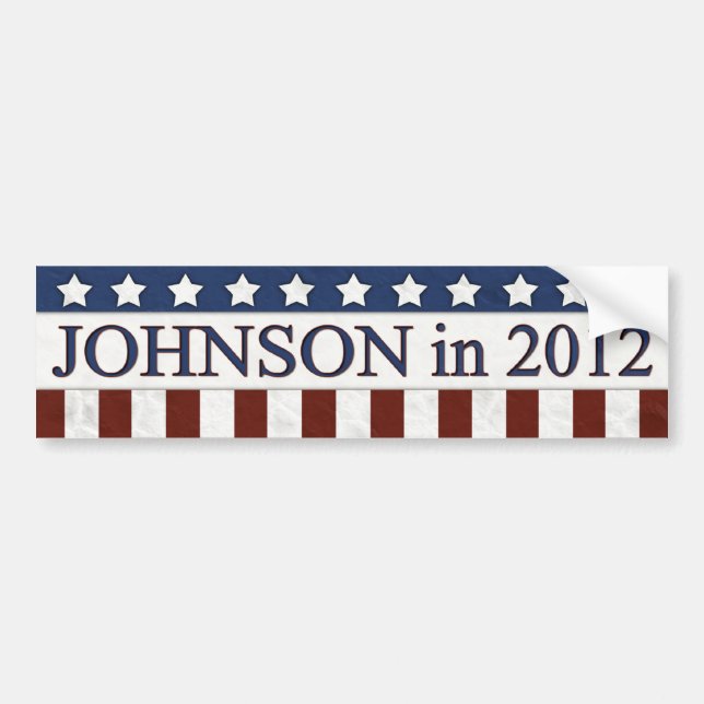 Pegatina Para Coche Gary Johnson en 2012 (Frente)