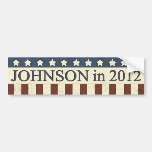 Pegatina Para Coche Gary Johnson en 2012 (Frente)