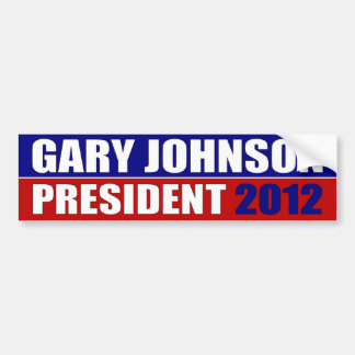 Pegatina Para Coche Gary Johnson para el presidente