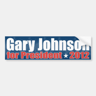 Pegatina Para Coche Gary Johnson para el presidente