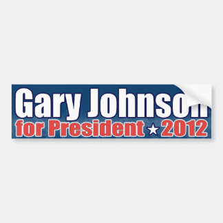 Pegatina Para Coche Gary Johnson para el presidente