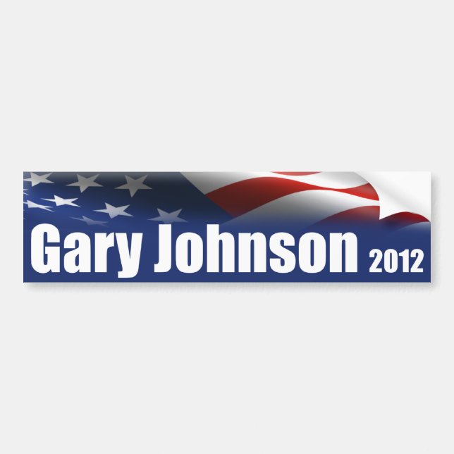 Pegatina Para Coche Gary Johnson para el presidente (Frente)