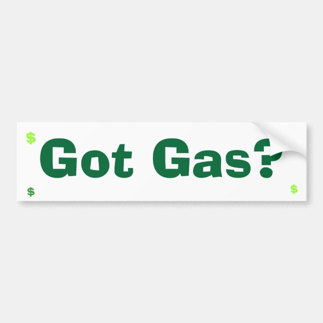 Pegatina Para Coche ¿Gas conseguido? (Frente)