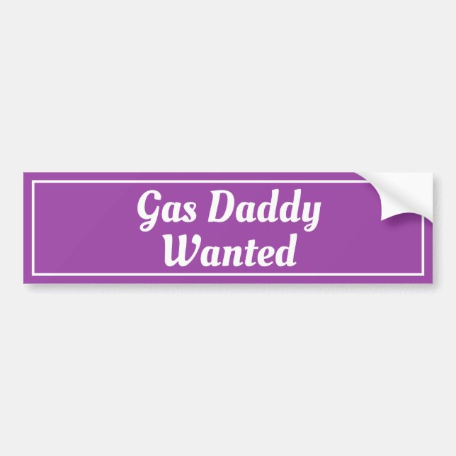 Pegatina Para Coche Gas Daddy Wed (Frente)