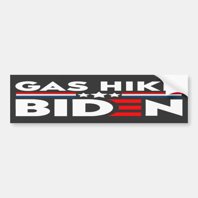 PEGATINA PARA COCHE GAS HIKE BIDEN (Frente)