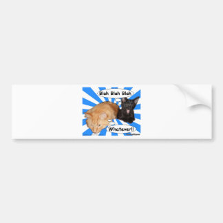 Pegatina Para Coche ¡Gatito del hippy soso - soso lo que!!