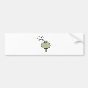 Pegatina Para Coche Gatito pegado en árbol