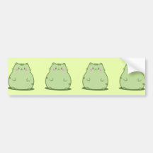 Gatito Verde Matcha Regordete