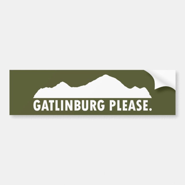 Pegatina Para Coche Gatlinburg Tennessee Please (Frente)