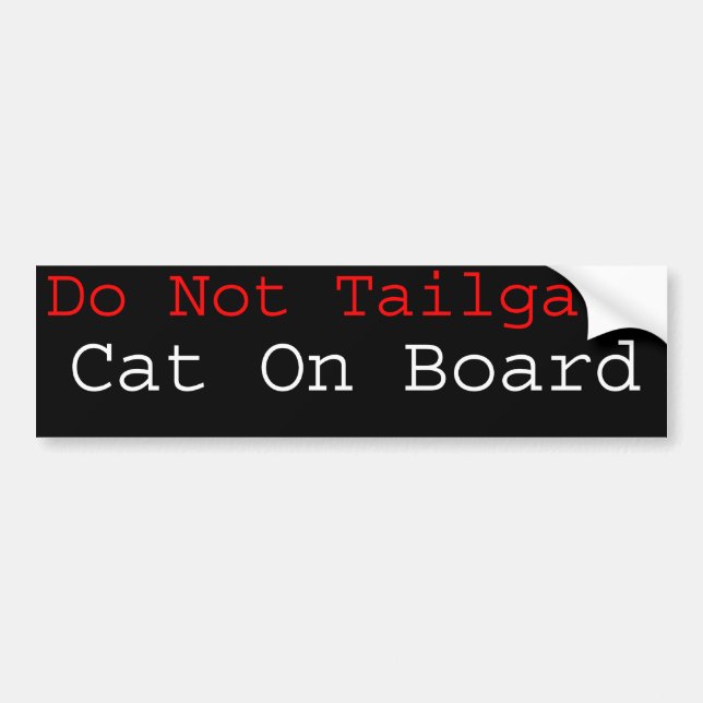Pegatina Para Coche Gato a bordo (Frente)