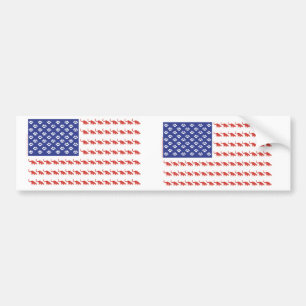 Pegatina Para Coche Gato-Bandera-Camiseta