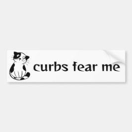 Pegatina Para Coche Gato Divertido Texto Personalizado Frena Miedo Coc
