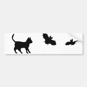 Pegatina Para Coche Gato negro con bata