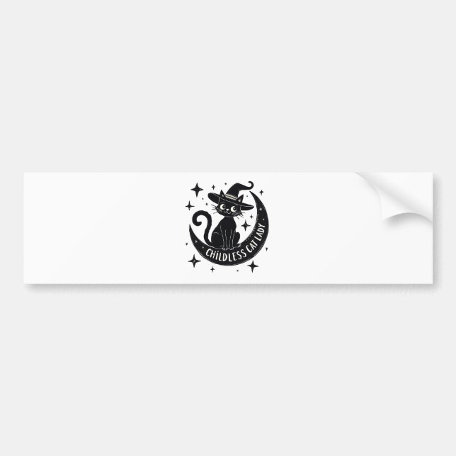 Pegatina Para Coche Gato sin edad Lady Harris Walz Halloween Pastel (Frente)