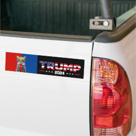 Pegatina Para Coche Gatos Para Trump 2024 | Vance Trump Azul Rojo