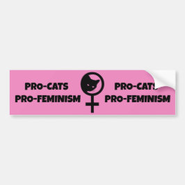 Pegatina Para Coche Gatos pro feminismo