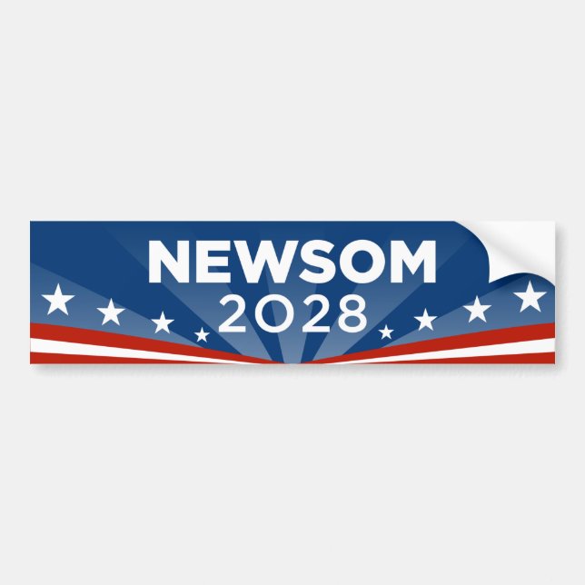Pegatina Para Coche Gavin Newsom 2028 (Frente)