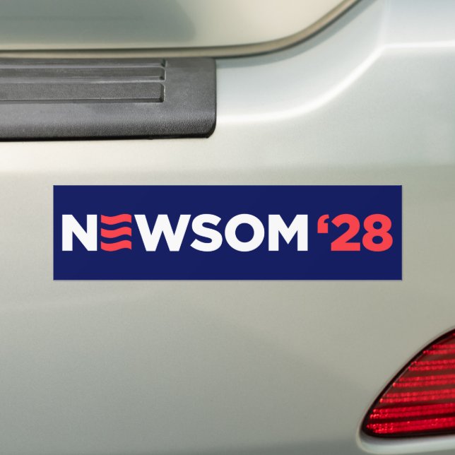 Pegatina Para Coche Gavin Newsom 2028 (en coche)