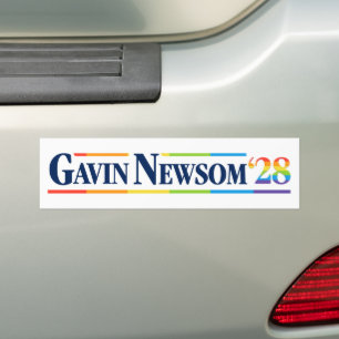 Pegatina Para Coche Gavin Newsom 2028 Orgullo LGBT