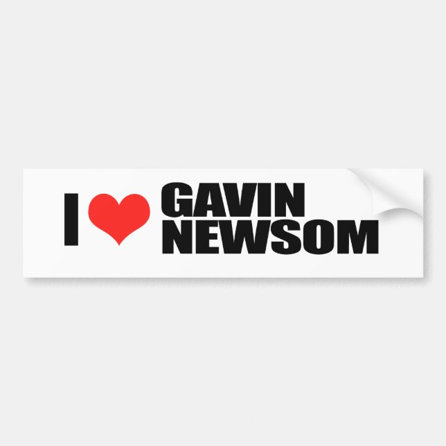 Pegatina Para Coche Gavin Newsom para el gobernador 1 (Frente)