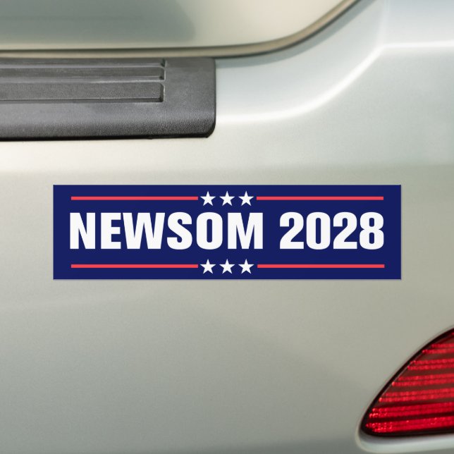 Pegatina Para Coche Gavin Newsom para el presidente 2028 (en coche)