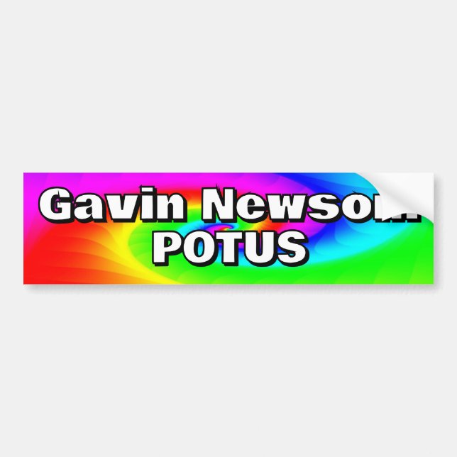 Pegatina Para Coche Gavin Newsom POTUS (Frente)