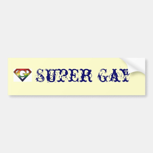 Pegatina Para Coche Gay estupendo (Frente)