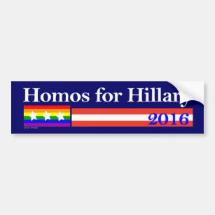 Pegatina Para Coche Gays para Hillary Clinton