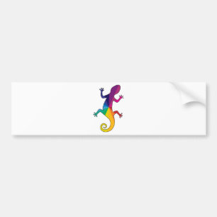 Pegatina Para Coche Gecko del arco iris