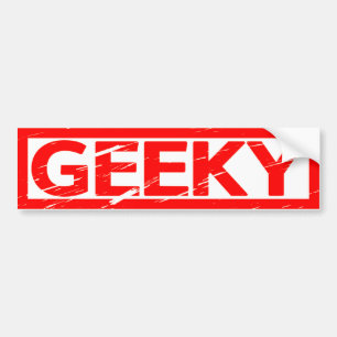 Pegatina Para Coche Geeky Stamp
