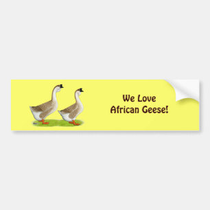 Pegatina Para Coche Geese: Buff African
