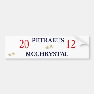 Pegatina Para Coche Gen. Petraeus y Gen. McChrystal para el presidente