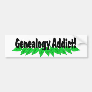 Pegatina Para Coche Genealogía adicta