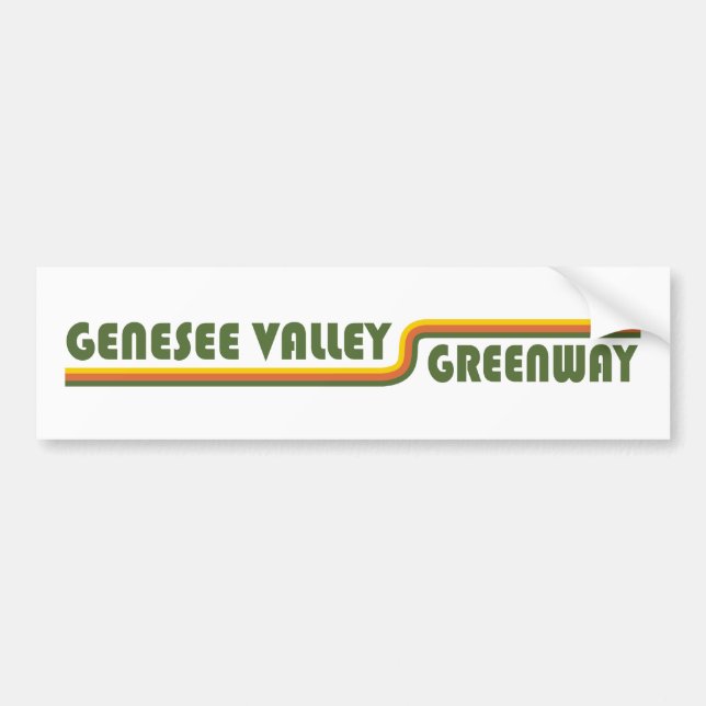 Pegatina Para Coche Genesee Valley Greenway Nueva York (Frente)