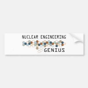 Pegatina Para Coche Genio de la ingeniería nuclear