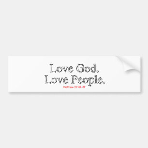 Pegatina Para Coche Gente del amor de dios del amor