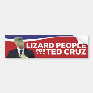 Pegatina Para Coche Gente del lagarto para Ted Cruz
