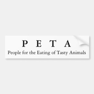 Pegatina Para Coche Gente para la consumición de animales sabrosos, P
