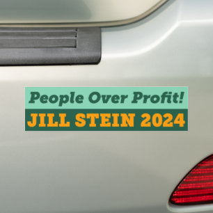 Pegatina Para Coche Gente por encima de ganancia Jill Stein 2024