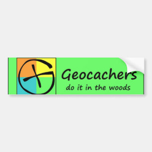 Pegatina Para Coche Geocachers lo hace en las maderas